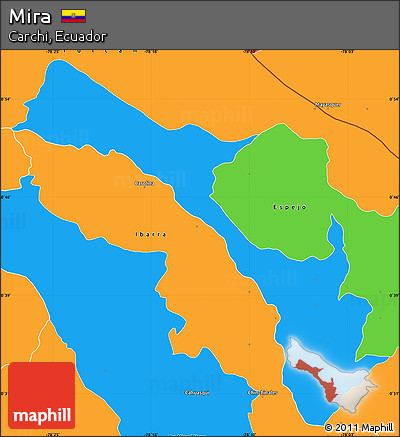 Political Simple Map of Mira