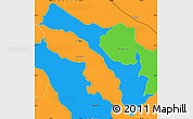 Political Simple Map of Mira