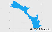 Political Simple Map of Mira, single color outside