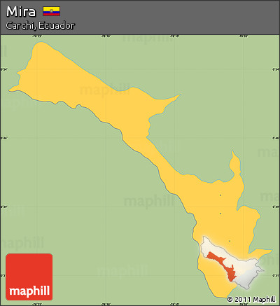 Savanna Style Simple Map of Mira, single color outside