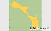 Savanna Style Simple Map of Mira, single color outside
