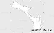Silver Style Simple Map of Mira, cropped outside