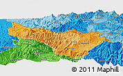 Political Shades Panoramic Map of Carchi