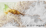 Physical 3D Map of Tulcan, lighten