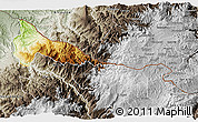 Physical 3D Map of Tulcan, semi-desaturated