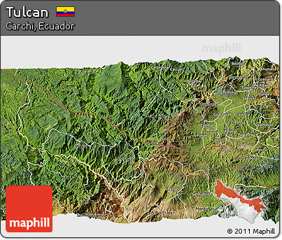 Satellite 3D Map of Tulcan
