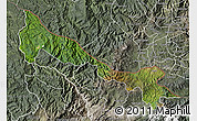 Satellite Map of Tulcan, semi-desaturated