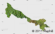 Satellite Map of Tulcan, single color outside