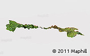 Satellite Panoramic Map of Tulcan, cropped outside