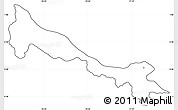 Blank Simple Map of Tulcan, cropped outside, no labels