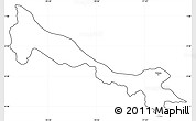 Blank Simple Map of Tulcan, cropped outside