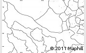 Blank Simple Map of Tulcan, no labels