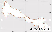 Classic Style Simple Map of Tulcan, cropped outside