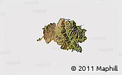 Satellite 3D Map of Guamote, cropped outside
