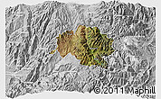 Satellite 3D Map of Guamote, lighten, desaturated