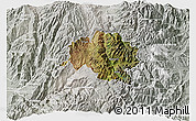 Satellite 3D Map of Guamote, lighten, semi-desaturated