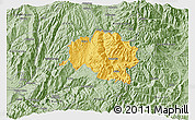 Savanna Style 3D Map of Guamote