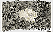 Shaded Relief 3D Map of Guamote, darken