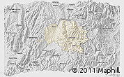Shaded Relief 3D Map of Guamote, desaturated