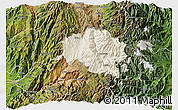 Shaded Relief 3D Map of Guamote, satellite outside