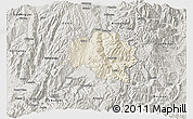 Shaded Relief 3D Map of Guamote, semi-desaturated