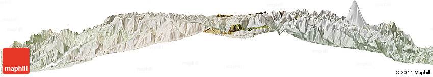 Satellite Horizon Map of Guamote, lighten