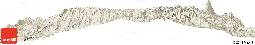 Shaded Relief Horizon Map of Guamote
