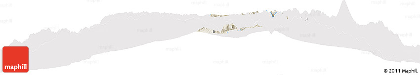 Shaded Relief Horizon Map of Guamote, single color outside Shaded Relief Horizon Map of Guamote, single color outside
