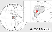 Blank Location Map of Guamote, highlighted country, highlighted parent region