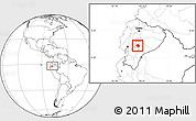 Blank Location Map of Guamote, highlighted parent region, within the entire country