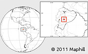 Blank Location Map of Guamote, highlighted parent region