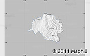 Gray Map of Guamote, single color outside