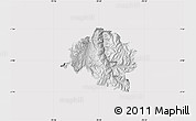 Physical Map of Guamote, cropped outside