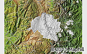 Physical Map of Guamote, satellite outside