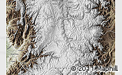 Physical Map of Guamote, semi-desaturated