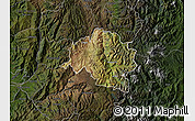 Satellite Map of Guamote, darken