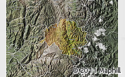Satellite Map of Guamote, semi-desaturated