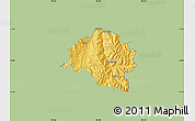 Savanna Style Map of Guamote, single color outside