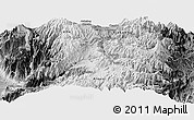 Physical Panoramic Map of Guamote, desaturated