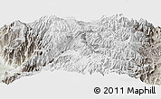 Physical Panoramic Map of Guamote, lighten, semi-desaturated