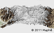 Physical Panoramic Map of Guamote, semi-desaturated