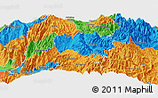 Political Panoramic Map of Guamote