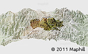 Satellite Panoramic Map of Guamote, lighten