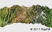 Satellite Panoramic Map of Guamote