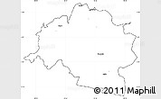 Blank Simple Map of Guamote, cropped outside