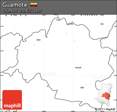 Blank Simple Map of Guamote