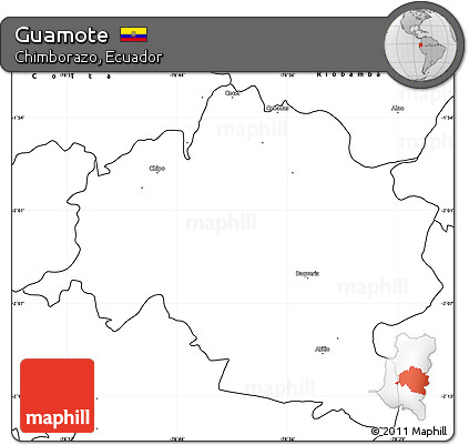 Blank Simple Map of Guamote