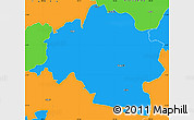 Political Simple Map of Guamote