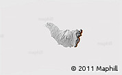 Physical 3D Map of Guano, cropped outside