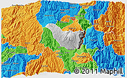 Physical 3D Map of Guano, political outside